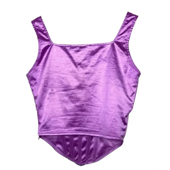 superdown Purple Catey Corset Top Womens Size Small - Picture 3 of 11